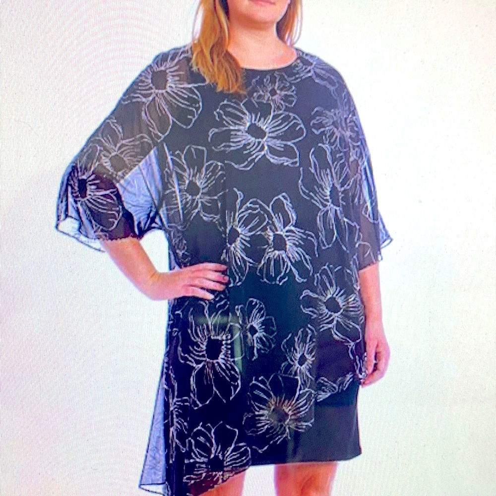 IGNITE EVENINGS SHEATH ROSE GOLD OVERLAY NWT